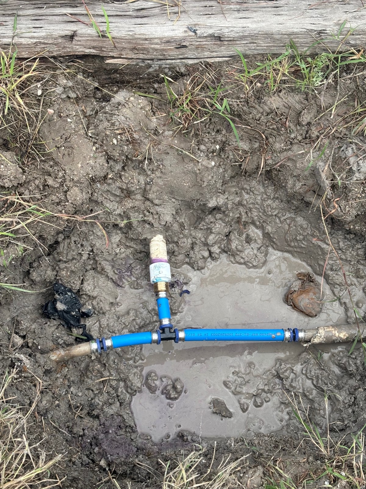 Underground water piping