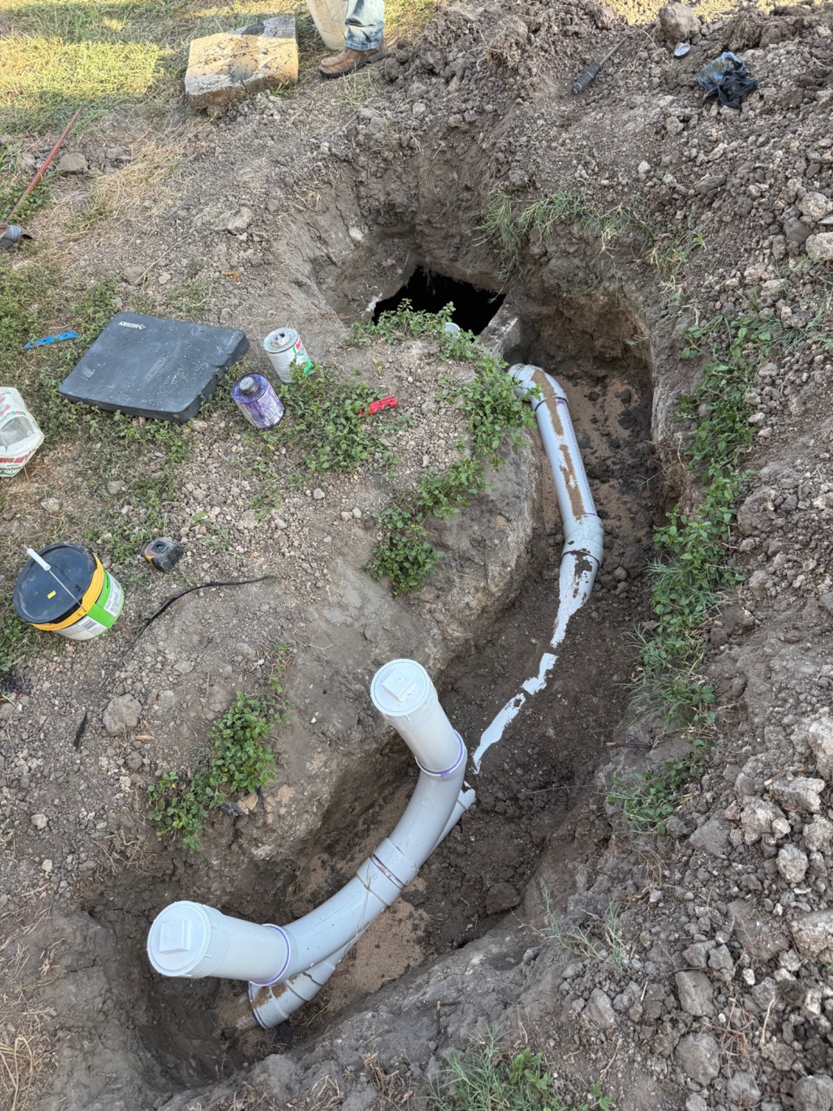 Underground drain piping