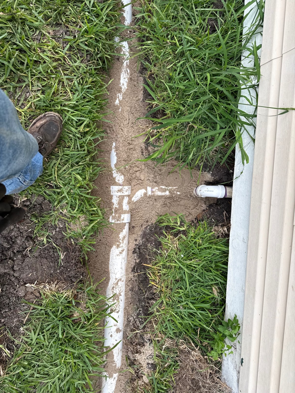 Exterior underground pipework